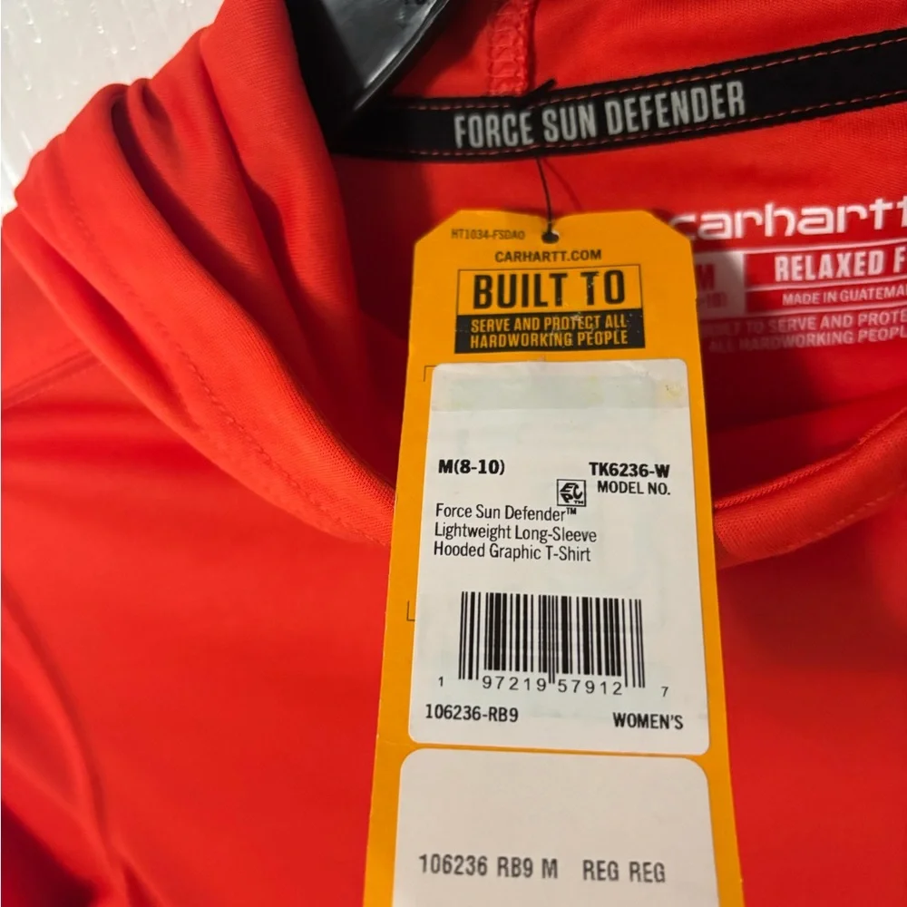 Carhartt force sun defender lightweight hooded t- shirt - Picture 2 of 13